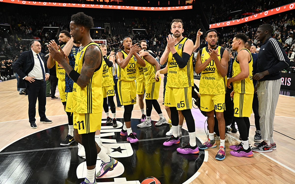 Fenerbahçe Beko EuroLeague şampiyonu kutlama sahnesi