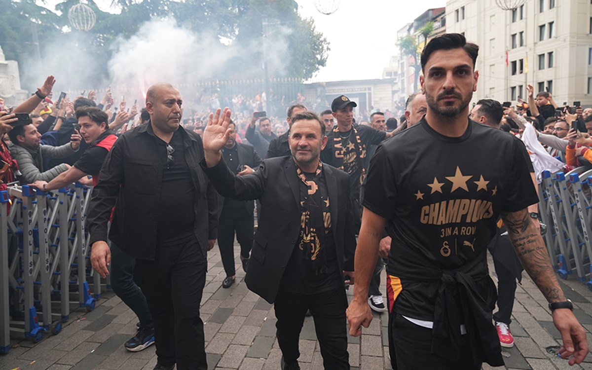 Galatasaray şampiyonluk kutlaması