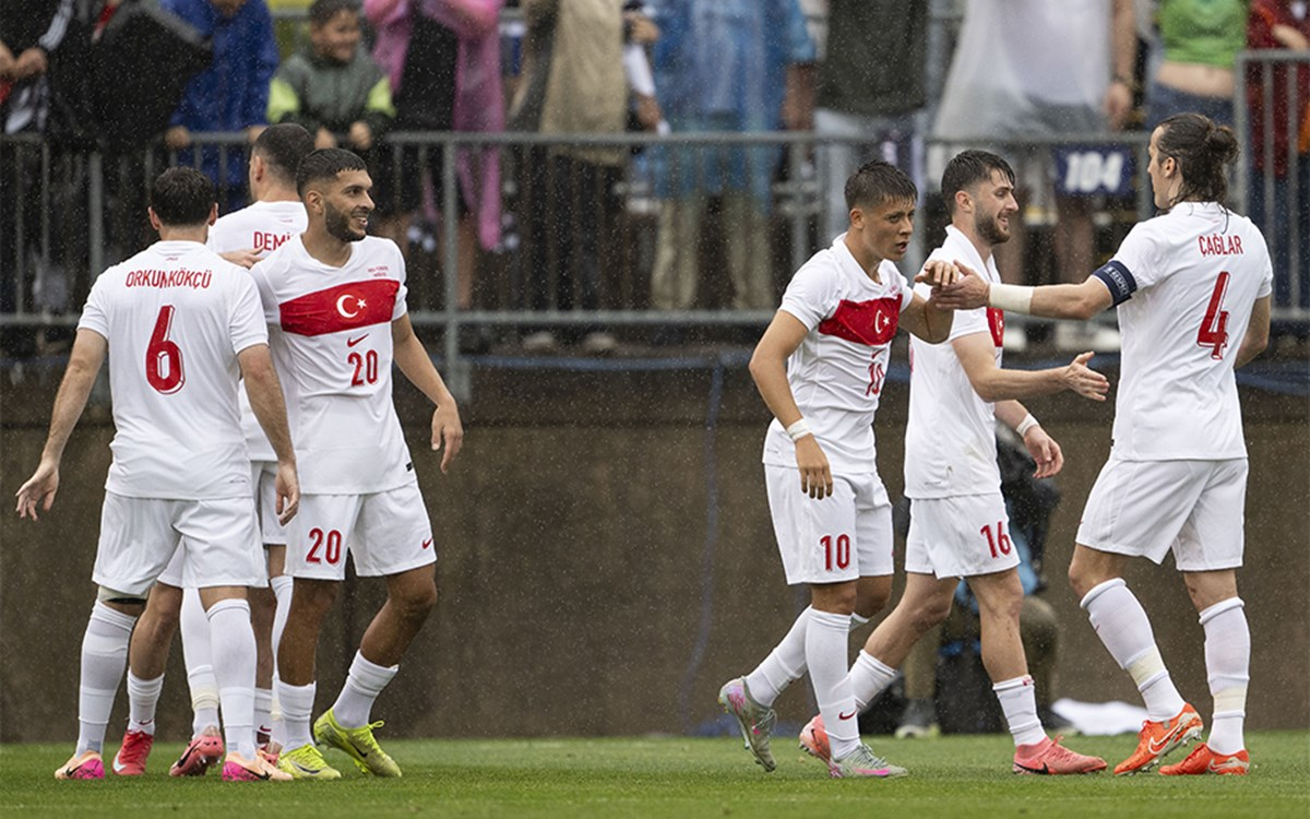 Türkiye ve Meksika futbol takımlarının hazırlık maçı hazırlıkları