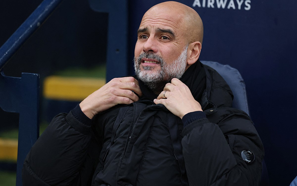 Josep Guardiola açıklamalarda bulunuyor