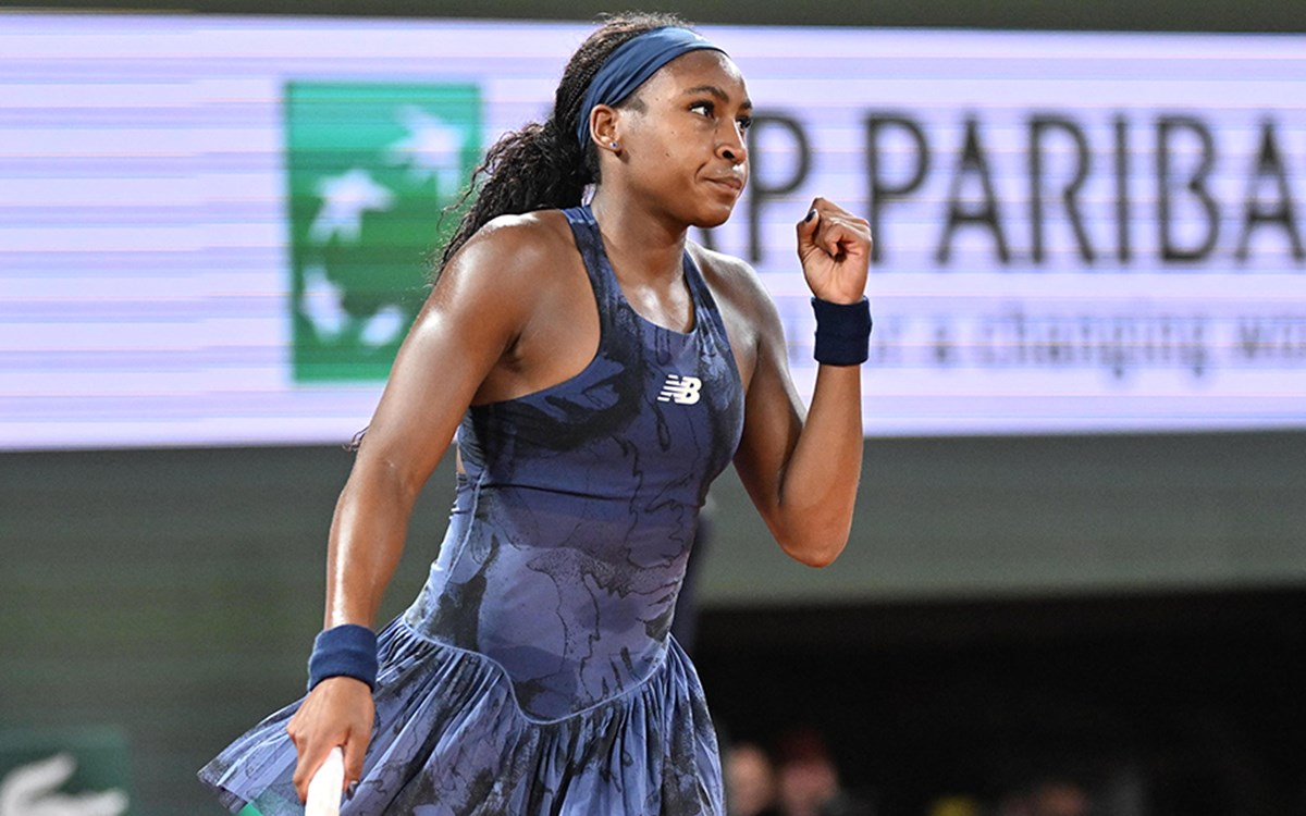 Fransa Açık kadınlar yarı finali Gauff ve Boisson mücadele ederken