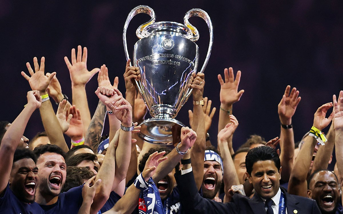 Şampiyonlar Ligi finali PSG ve Inter maç görüntüsü
