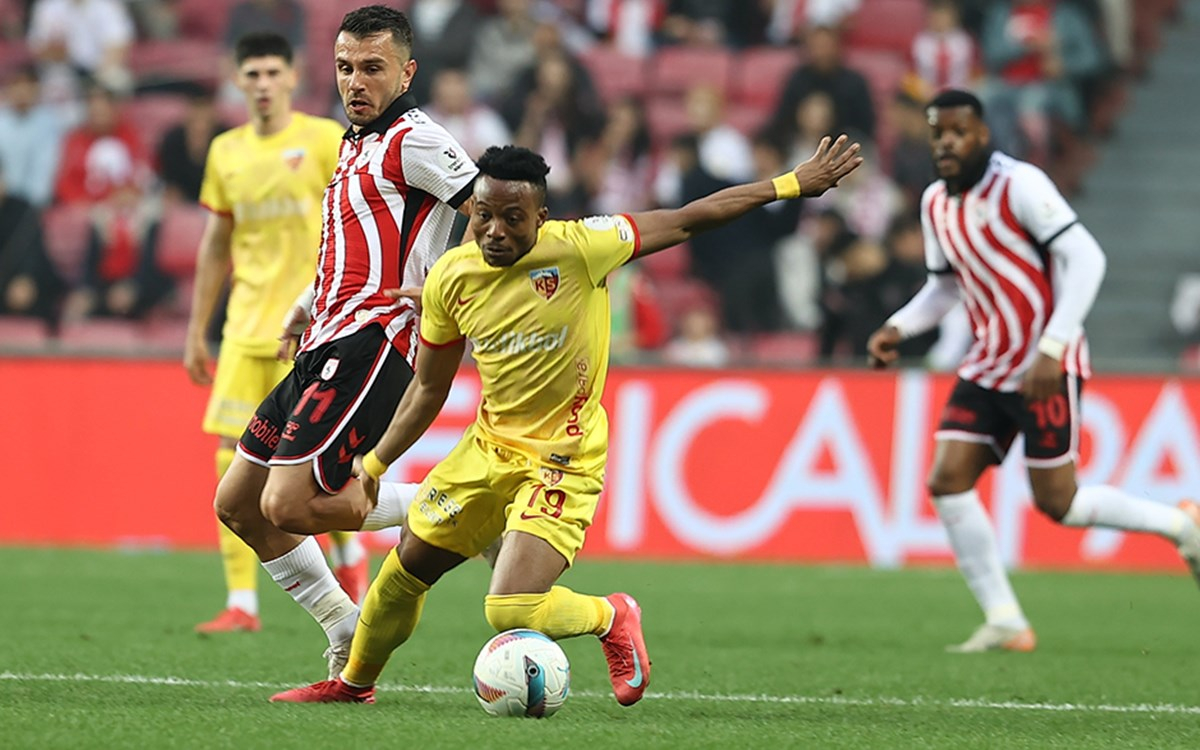 Samsunspor ve Kayserispor'un kritik maçındaki gol anları